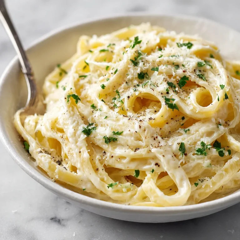 Creamy Fettuccine Alfredo Pasta