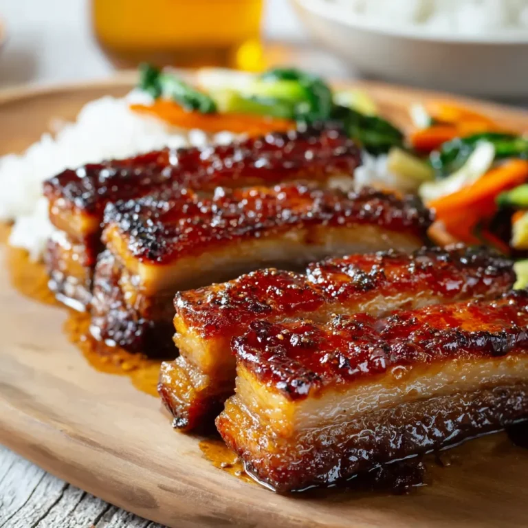 Savory Honey Glazed Pork Belly